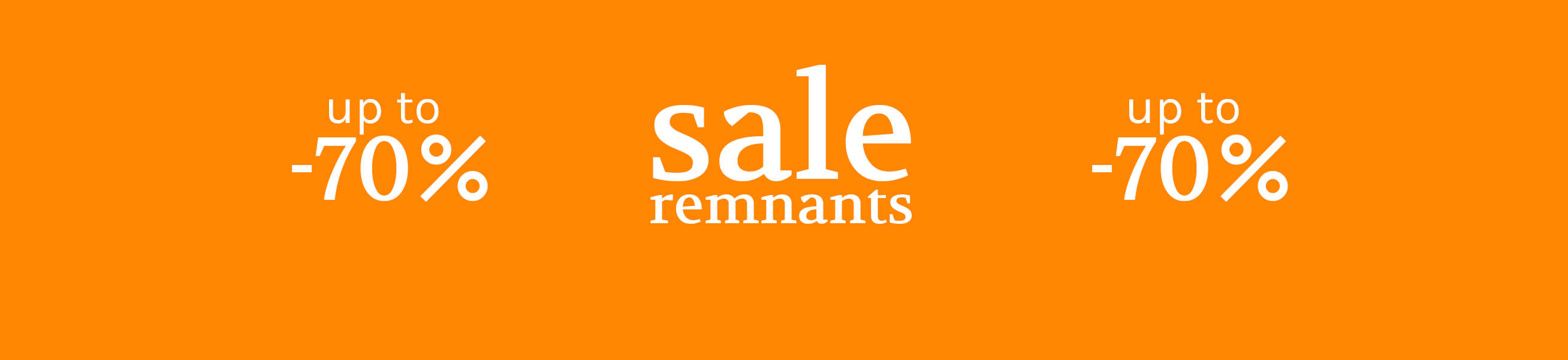 Sale remnants
