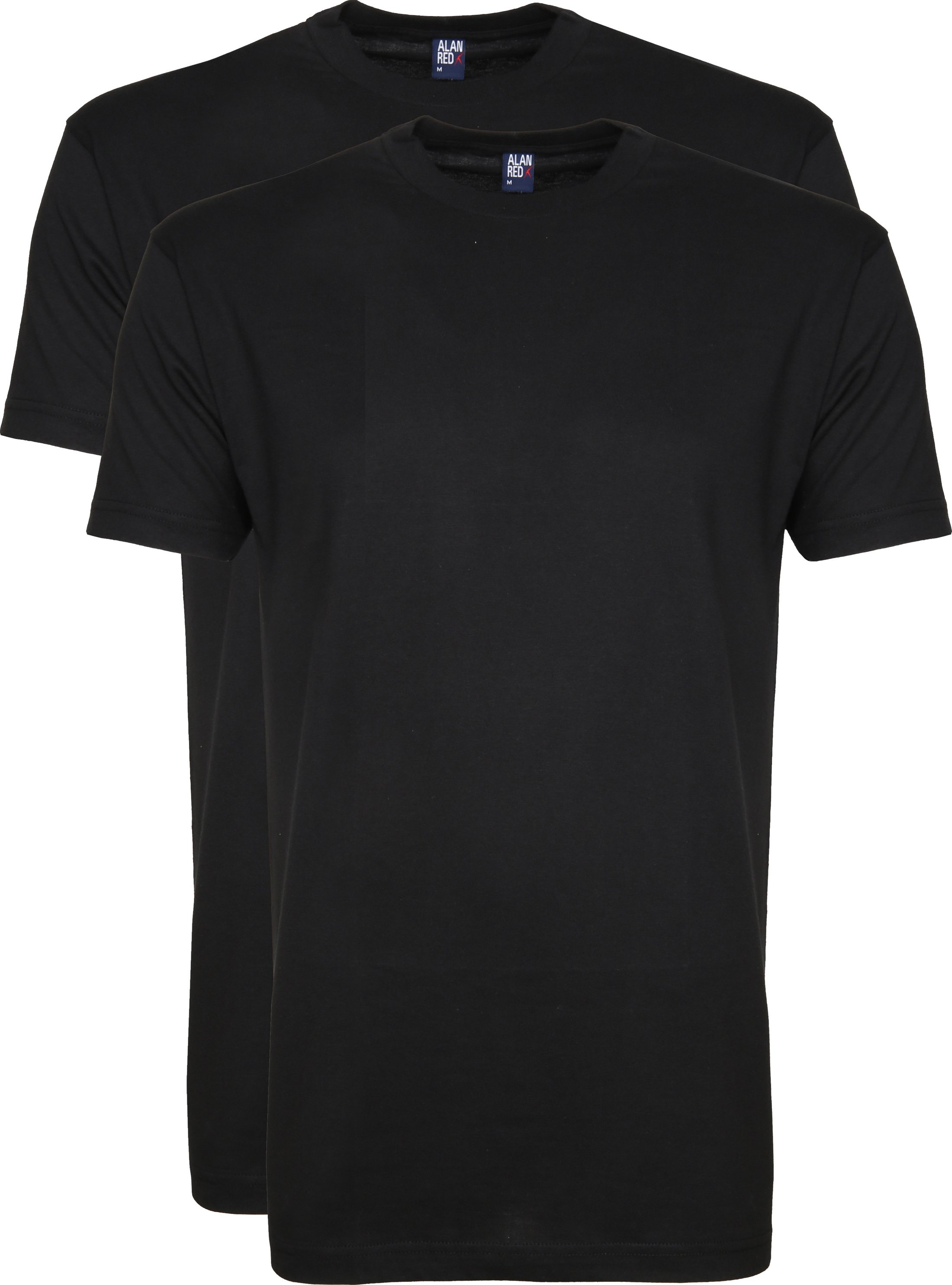 T-Shirt Virginia Zwart (2 pack)