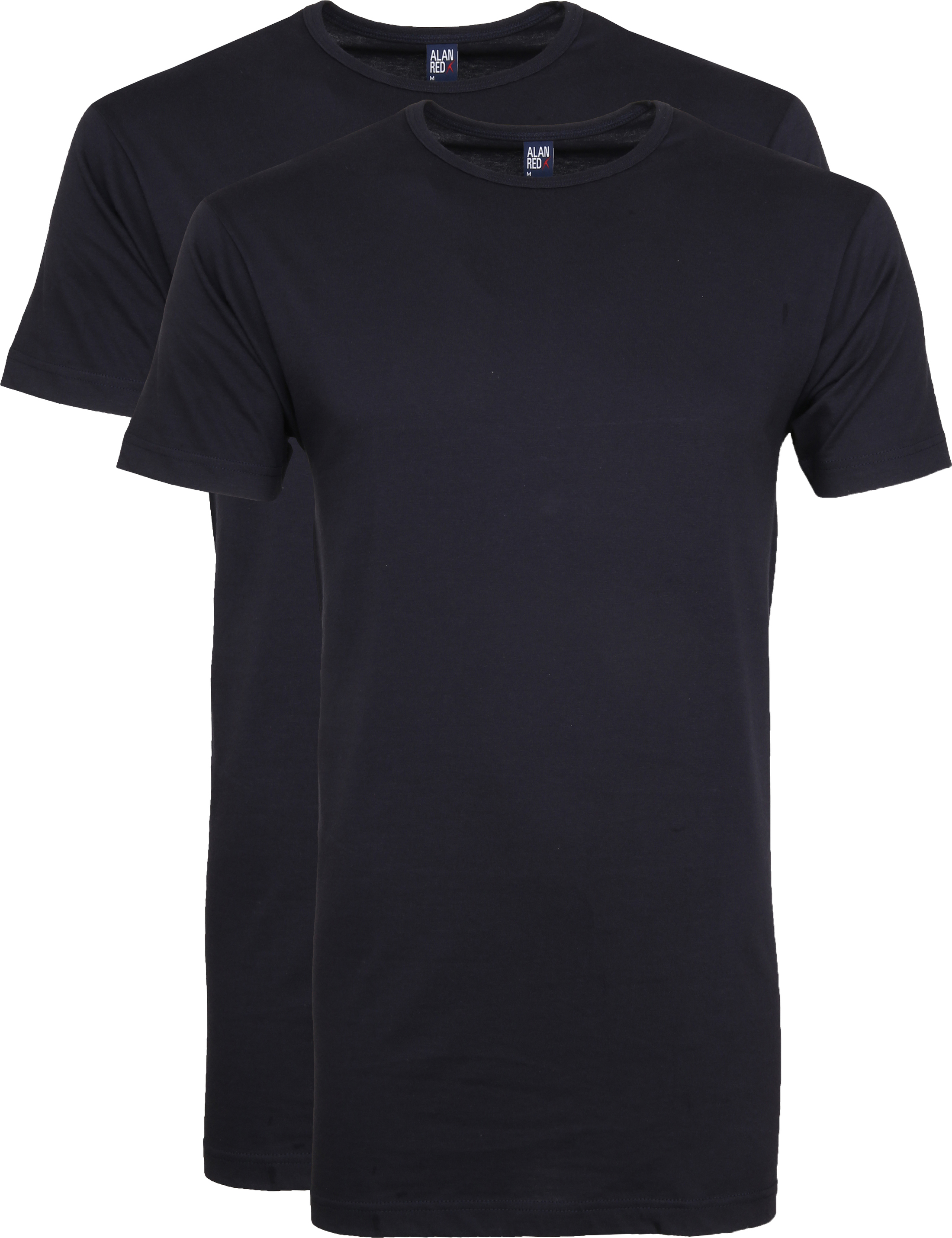 Derby Extra Lang T-Shirt Navy (2-Pack)