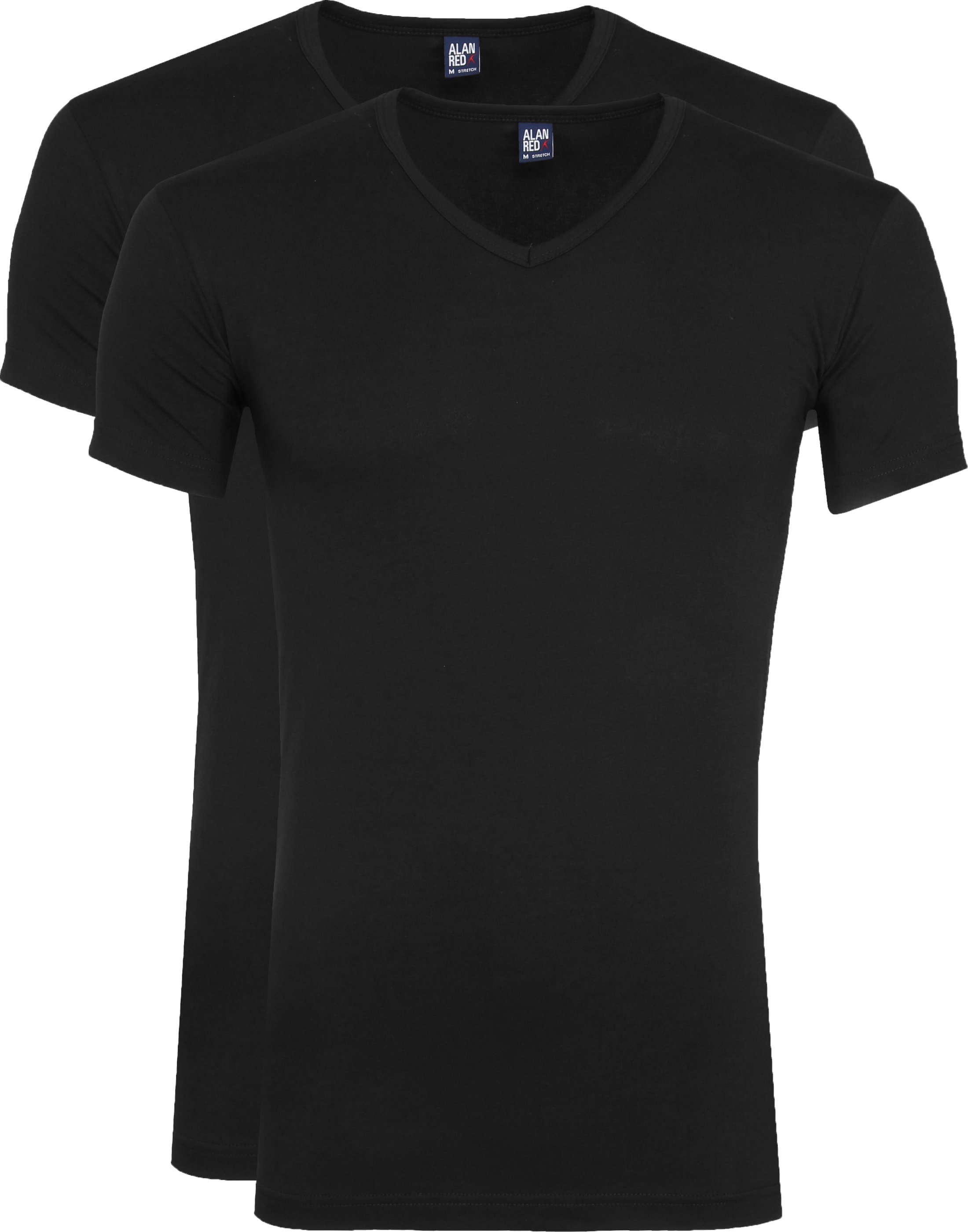 Oklahoma T-Shirt Stretch Zwart (2-Pack)