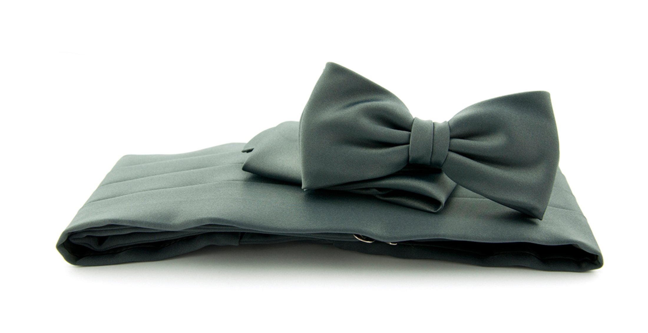 Cumberband + Bow Tie Dark Grey foto 0