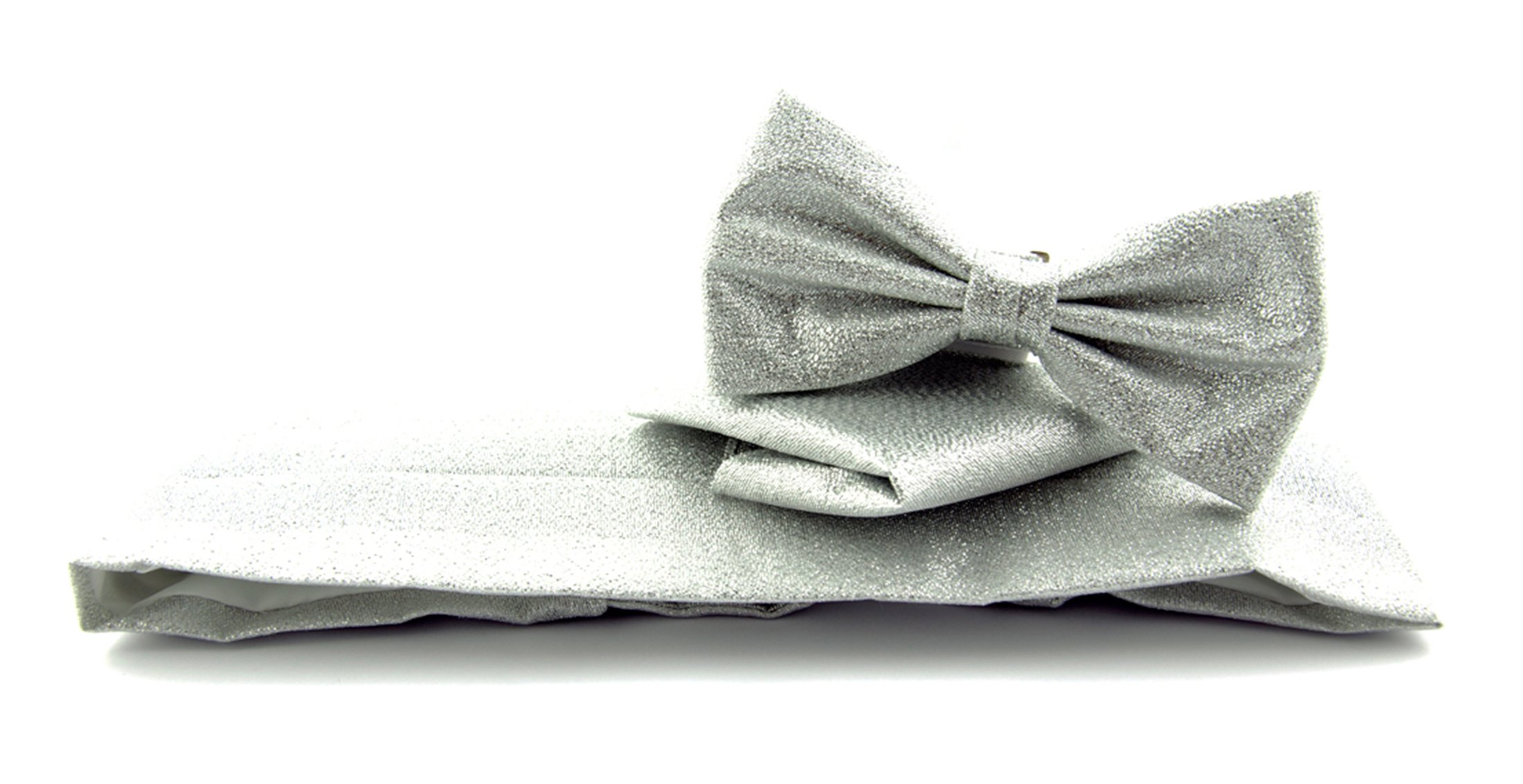 Cumberband + Bow Tie Silver foto 0