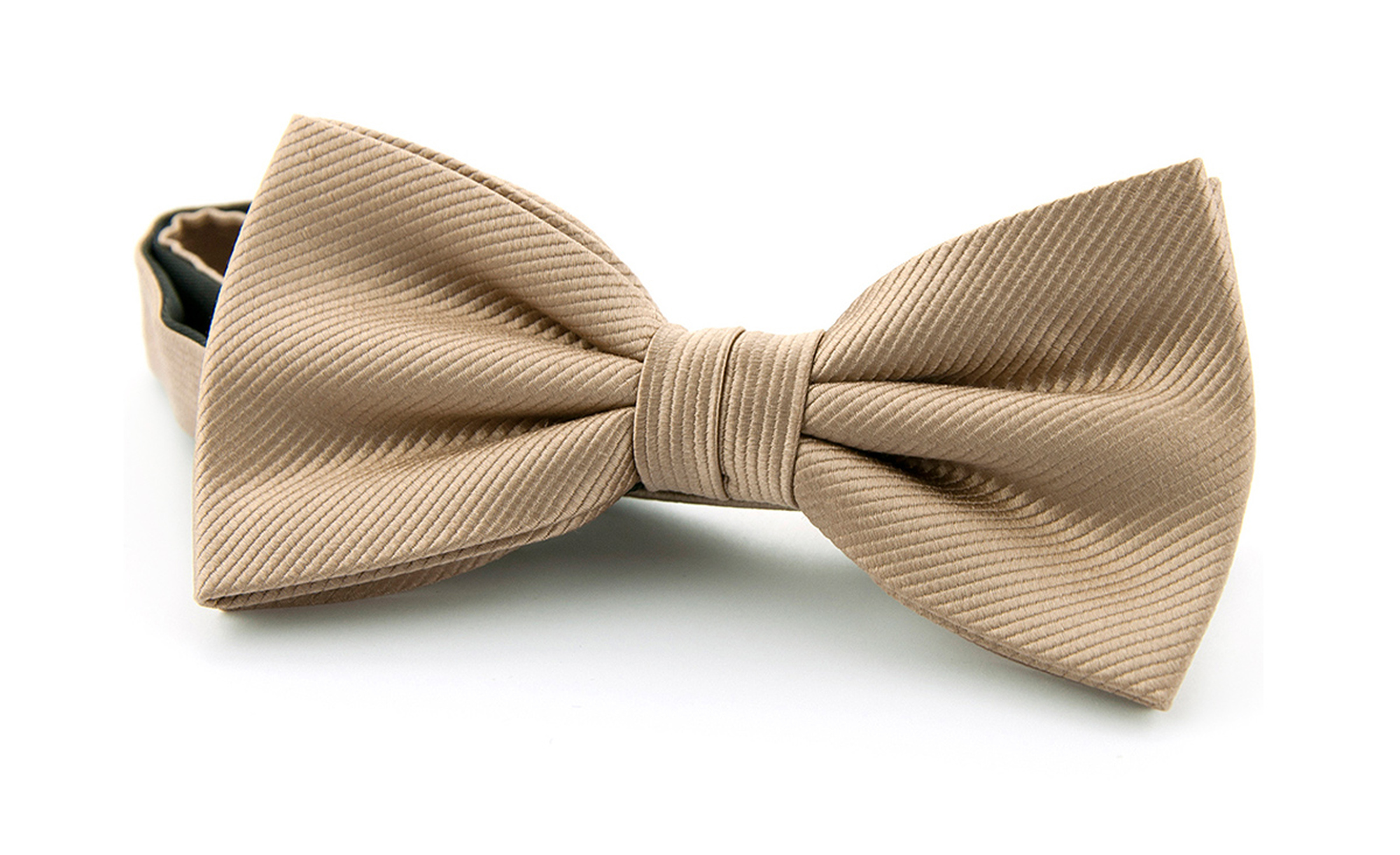Silk Bow Tie Beige F54 foto 0