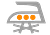 Iron at a high temperature without steam.