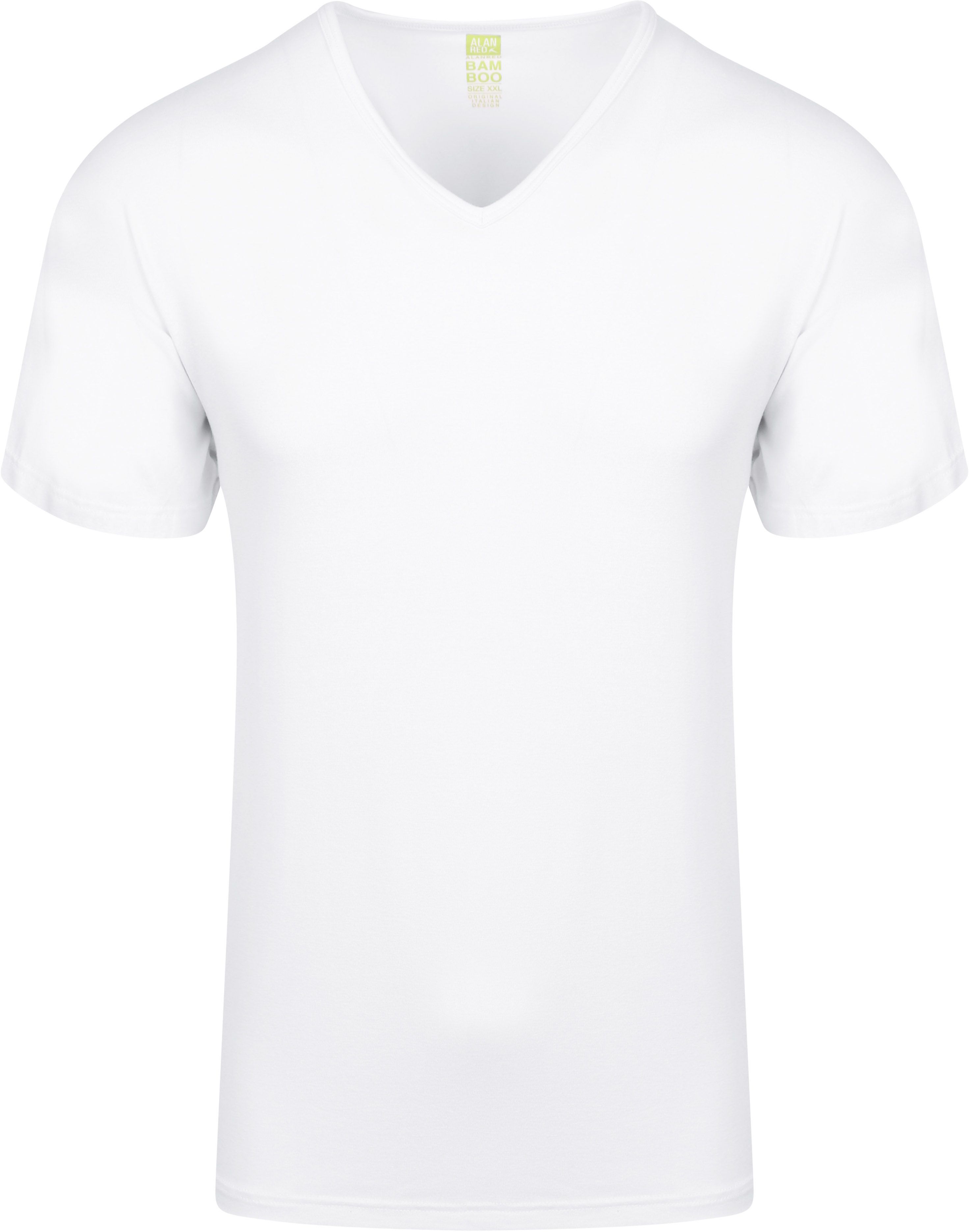 Bamboo T-shirt V-Neck Wite