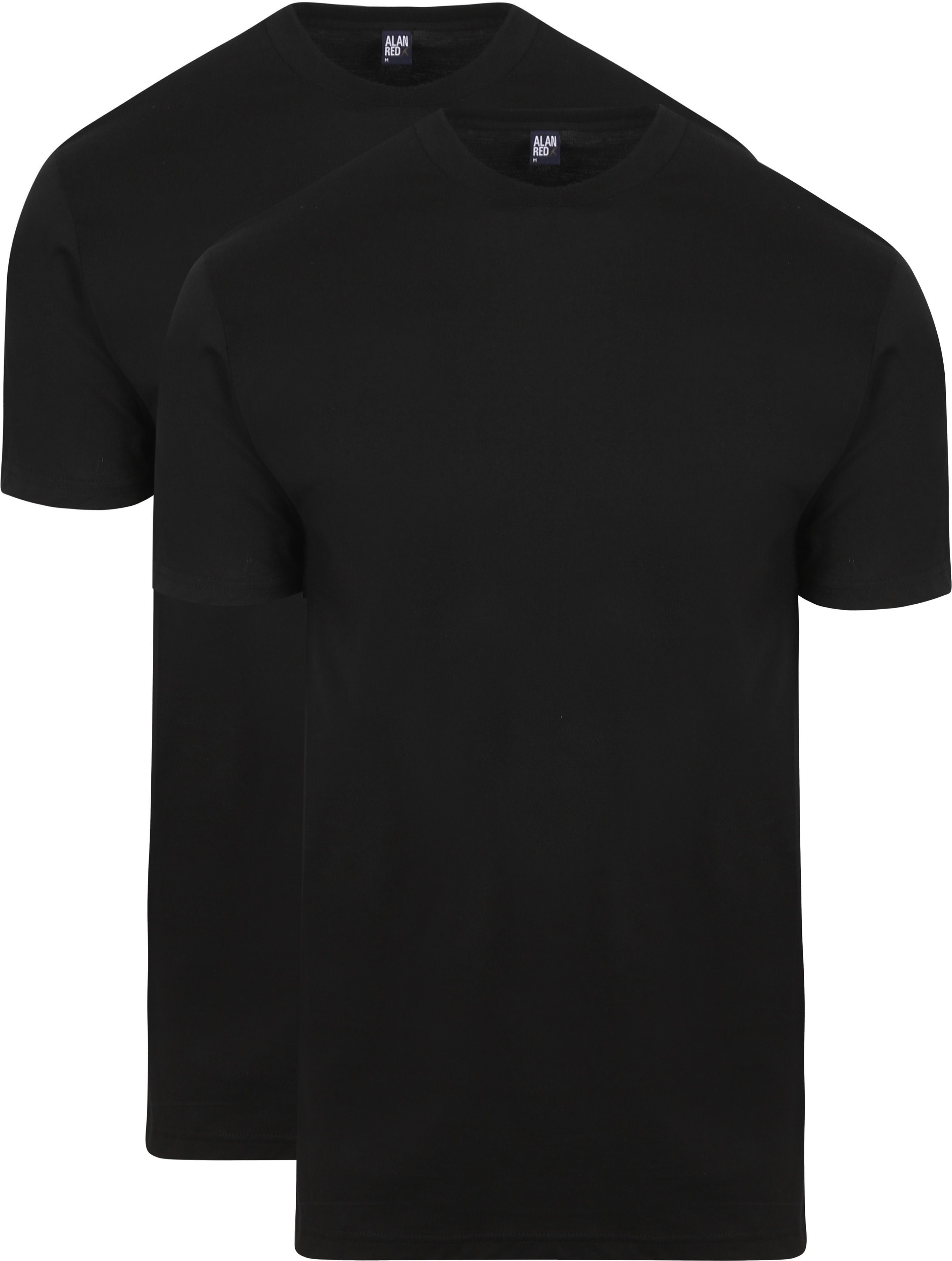 T-shirt Virginia O-Neck Black 2-Pack