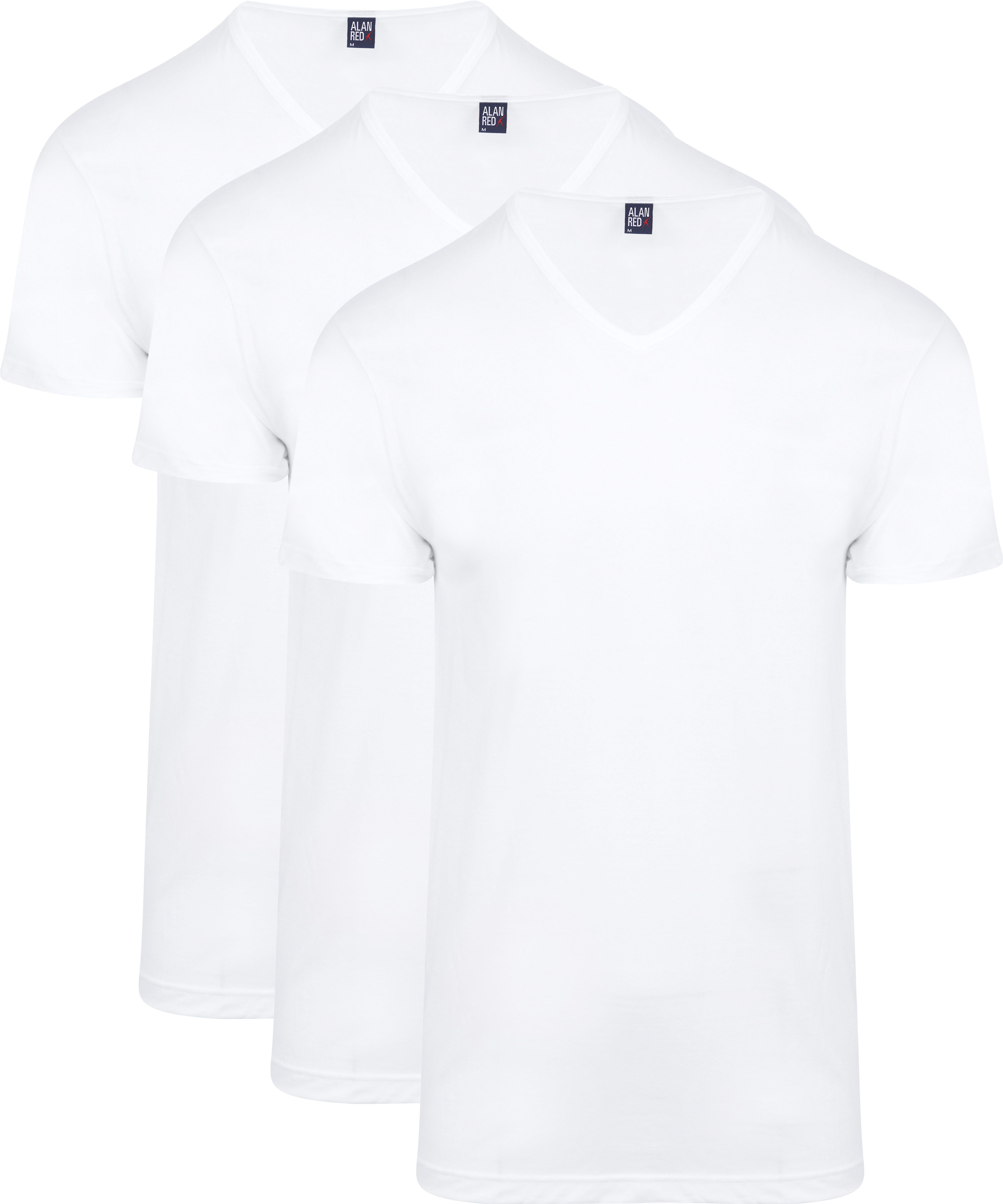 Vermont T-Shirt V-Hals Wit 3 pack