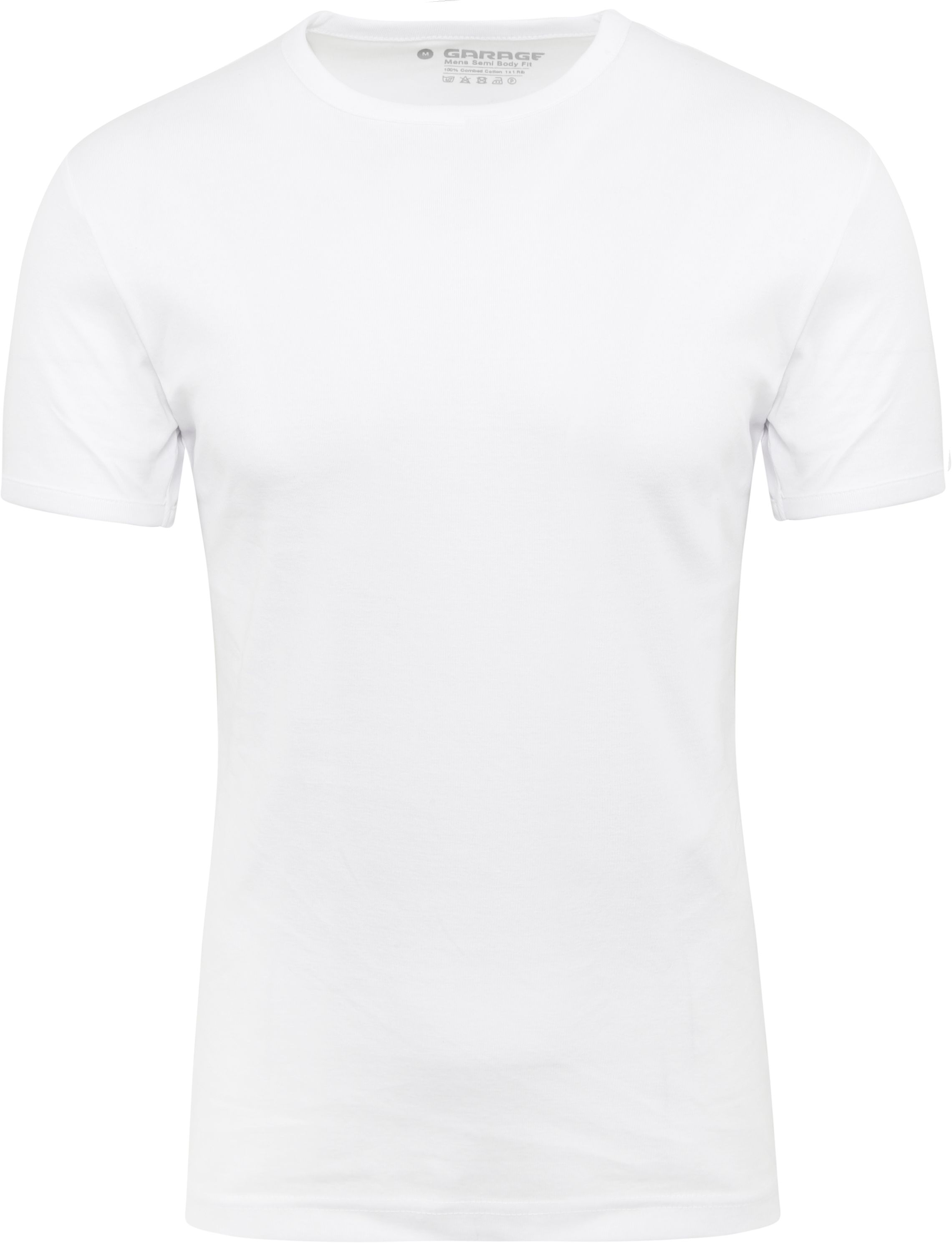 Basic T-Shirt Weiss Rundhals