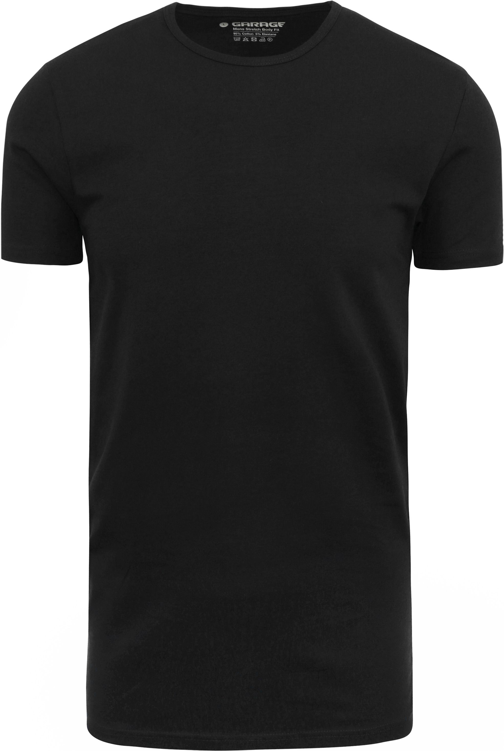 Stretch Basic Black O-Neck