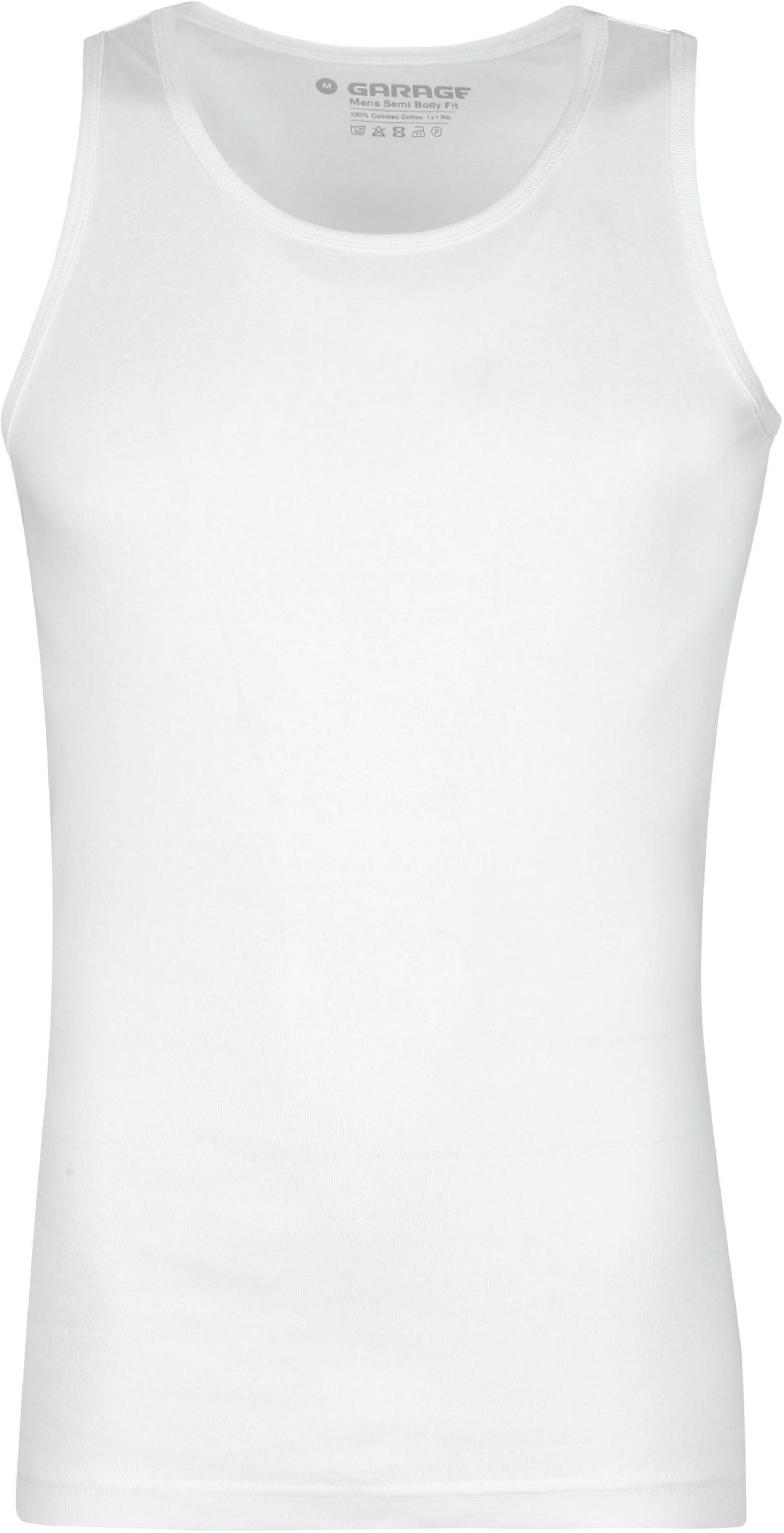 Stretch Basic Singlet White