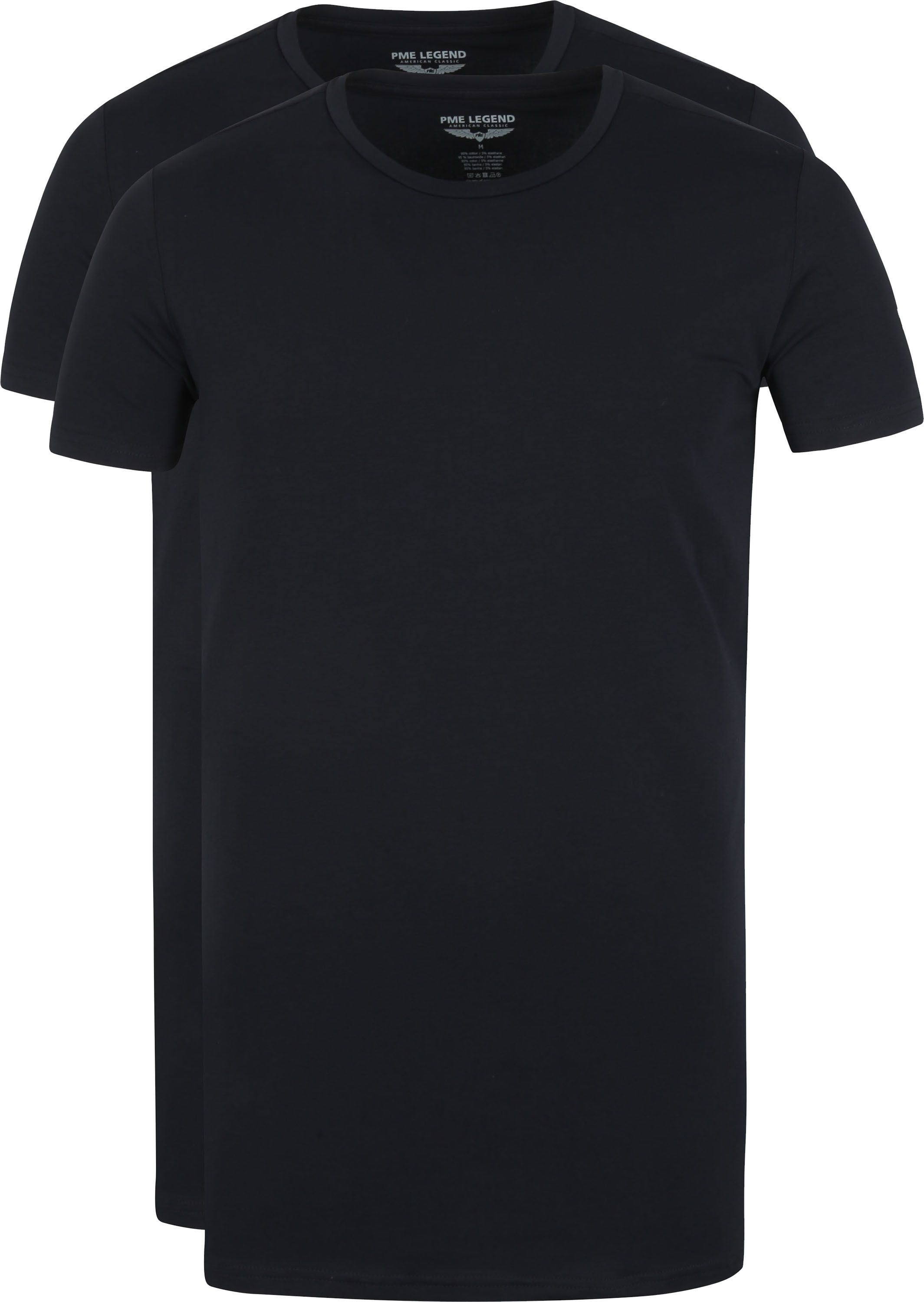 Basic T-shirt 2-Pack O-Neck Black