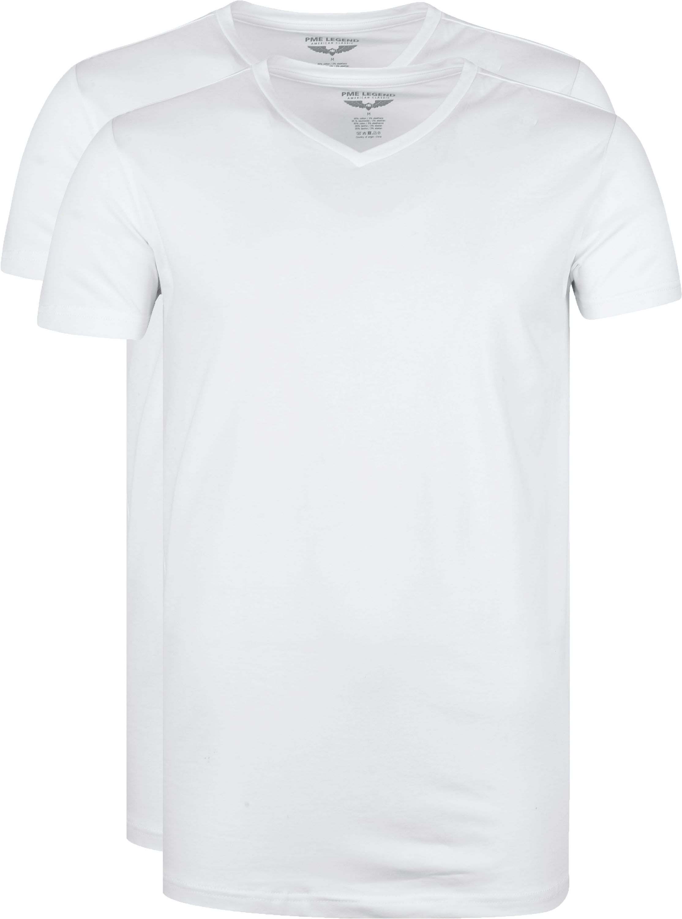 Basic T-shirt 2-Pack V-Neck White