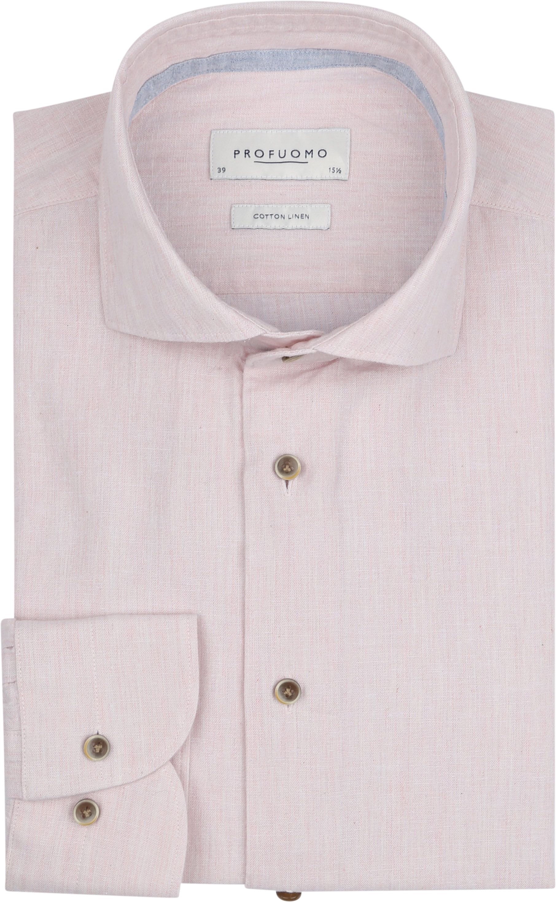 Overhemd Linnen Roze