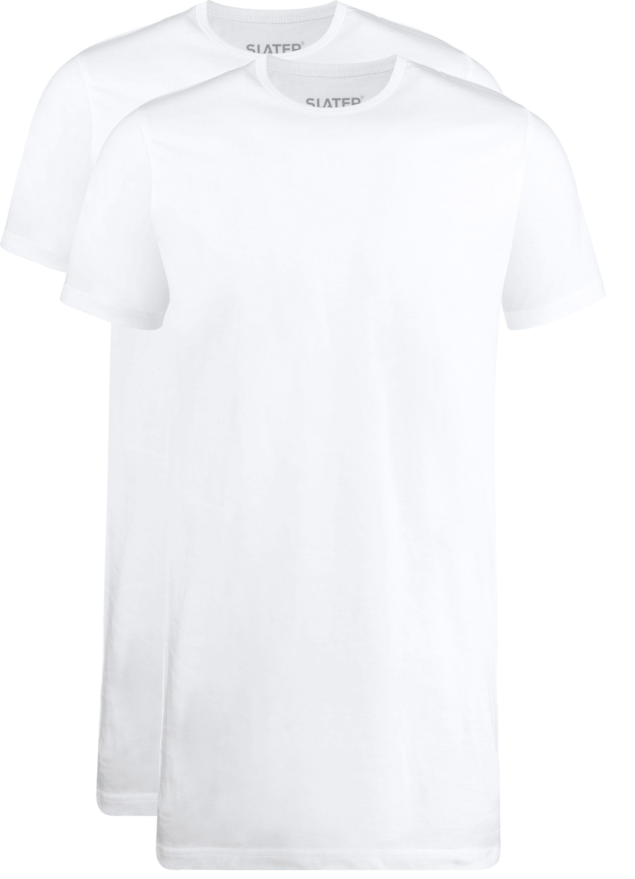 T-shirts Extra Longs Lot de 2 Col Rond Blanc