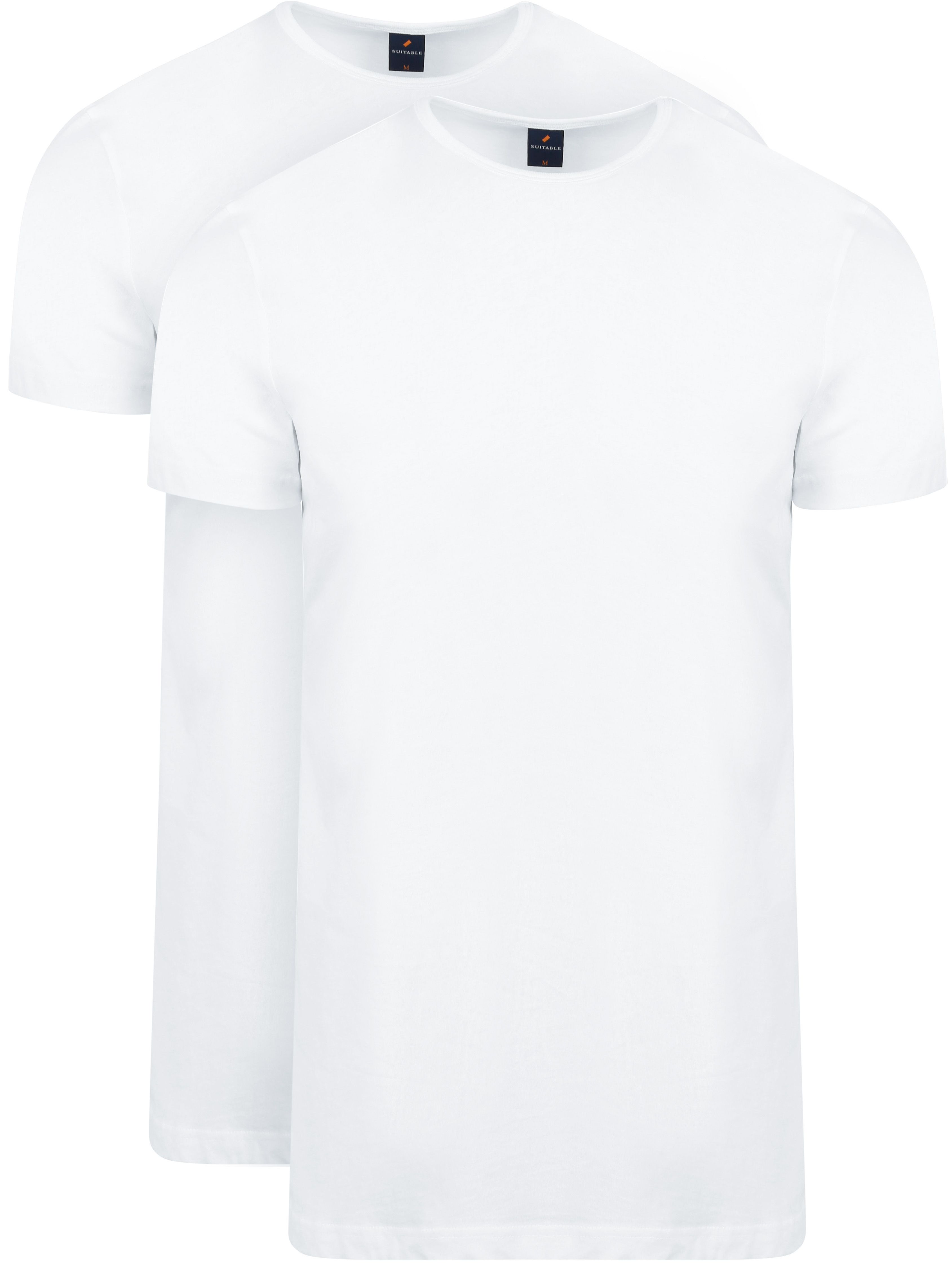 Ota T-Shirt Col Rond Blanc 2-Pack