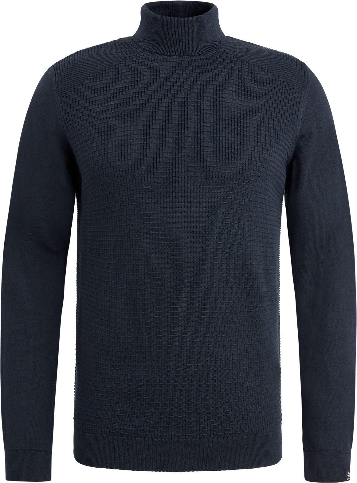 Rollneck Pullover Structure Navy