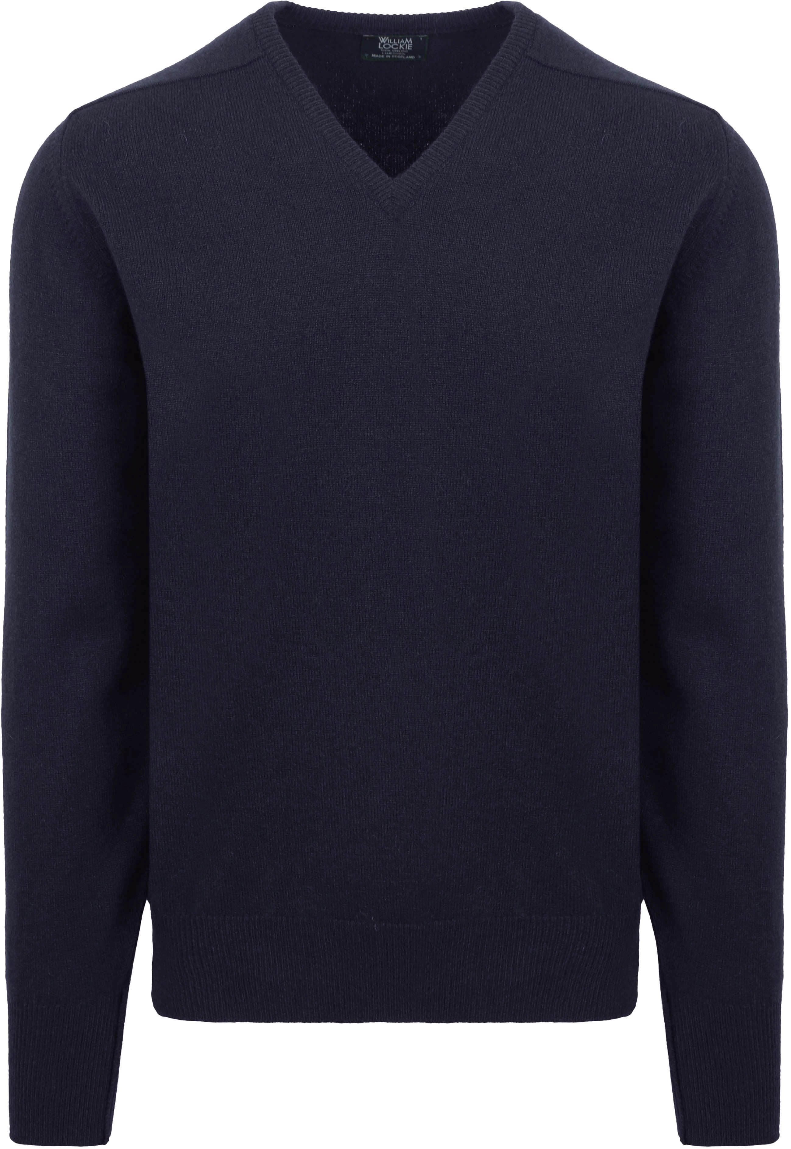 V-Hals Lamswol Navy