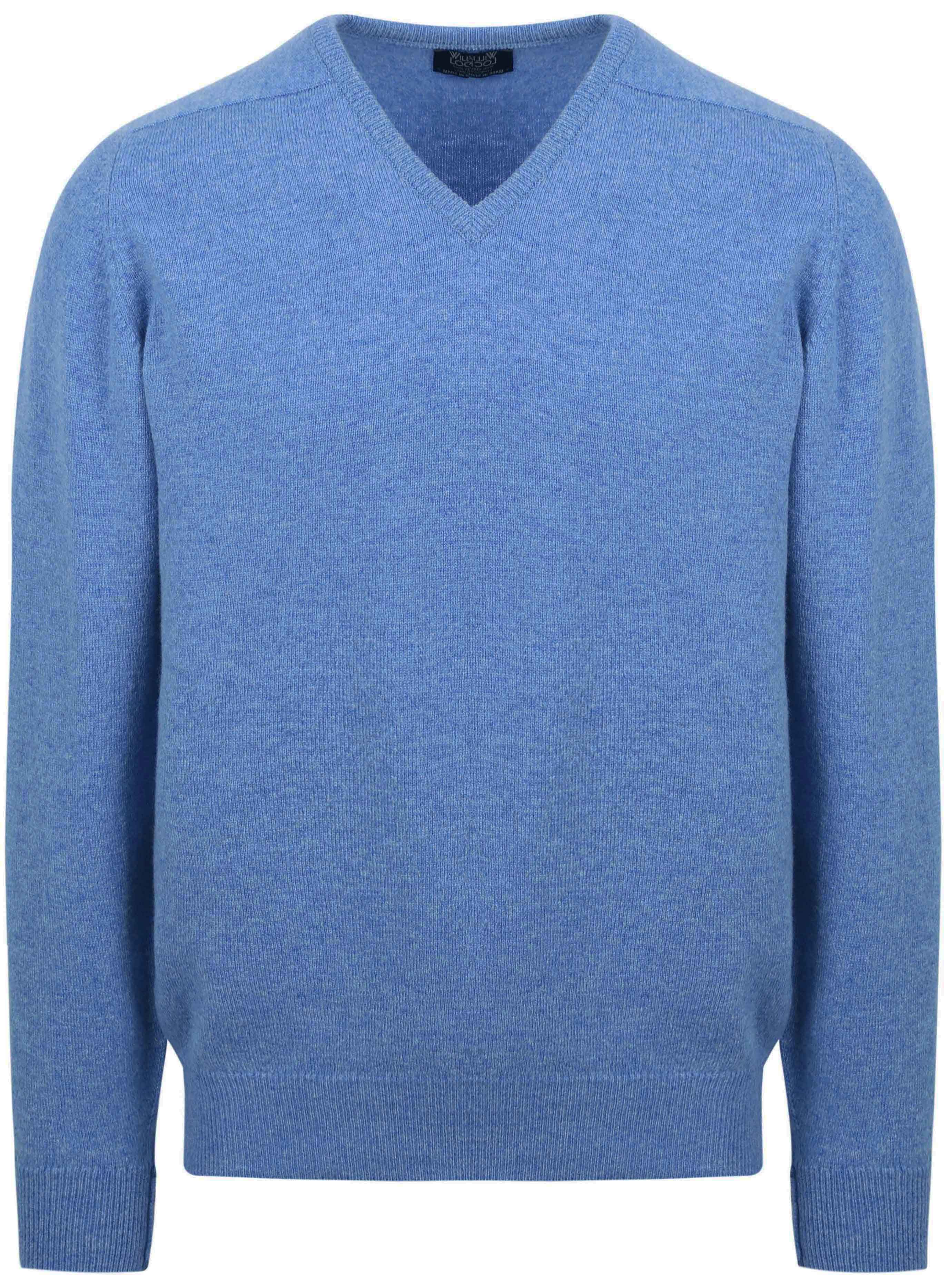 V-Neck Lambswool Jeans Melange