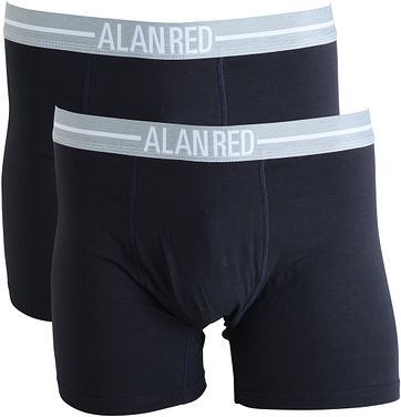 Alan Red Boxer Shorts Navy 2Pack