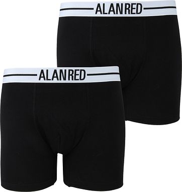 Alan Red Boxershort Schwarz 2er-Pack