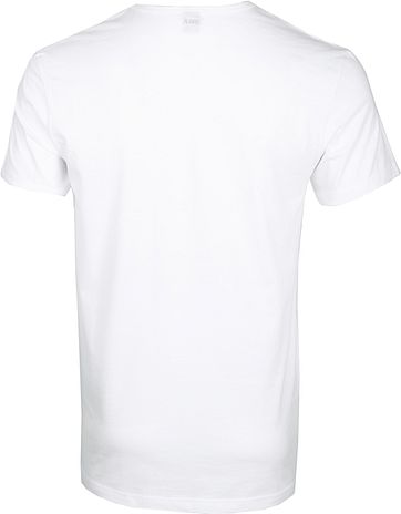 Alan Red  Dean T-Shirt V-Ausschnitt Weiß (2er-Pack)