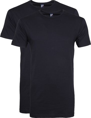 Alan Red Extra Long T-Shirts Derby Navy (2-Pack)