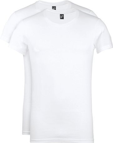 Alan Red James Brede O-Hals Wit (2Pack)