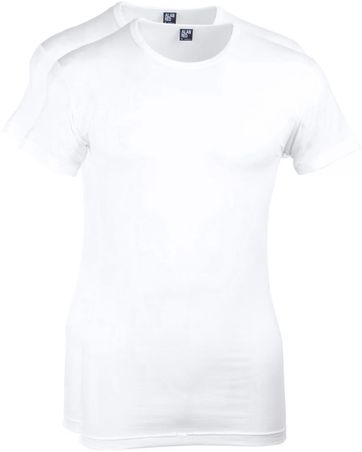 Alan Red Ottawa T-shirt Stretch White 2 