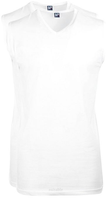 Alan Red Singlet Minto Ärmellos (2er-Pack)
