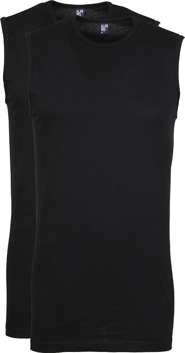 Alan Red T-Montana Singlet Mouwloos Zwart (2Pack)