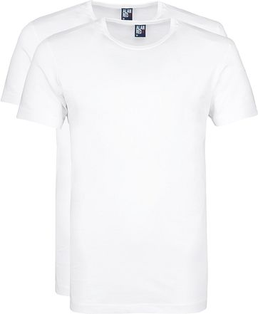 Alan Red T-Shirt Derby Weiß  (2er-Pack)