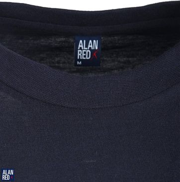 Alan Red T-shirt Virginia O-Neck Navy 2-Pack