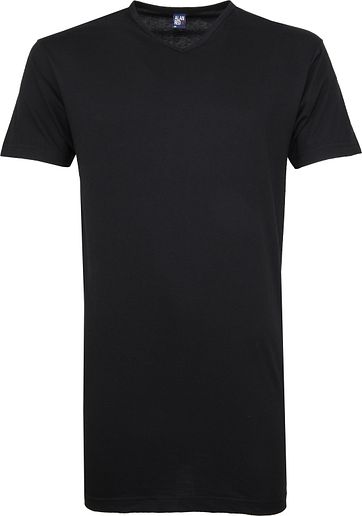 Alan Red Vermont Extra Lang V-Hals T-Shirt Zwart 2Pack