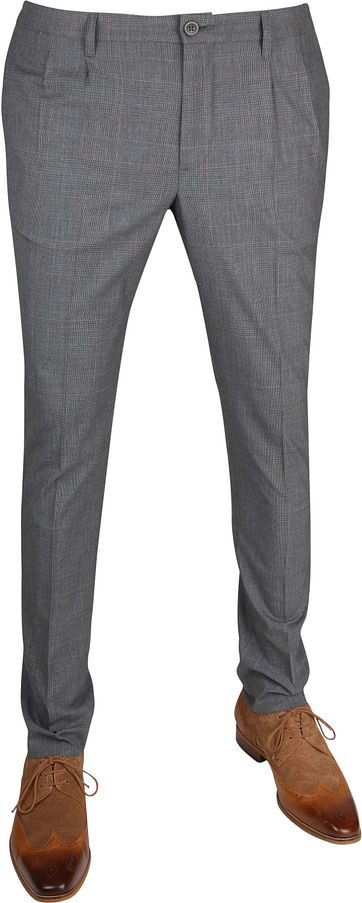Alberto Pleat Chino Grijs alberto kopen in de aanbieding