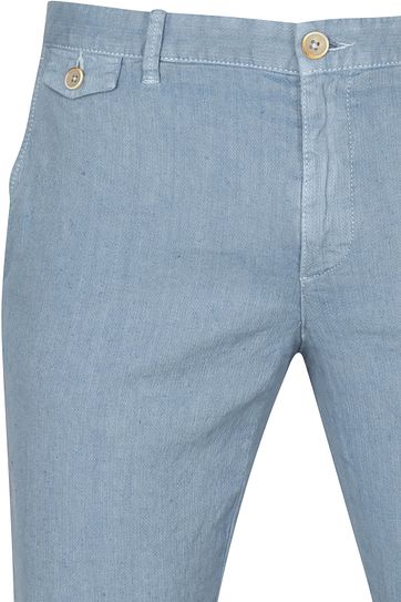 Alberto Rob Chino Linen Blue