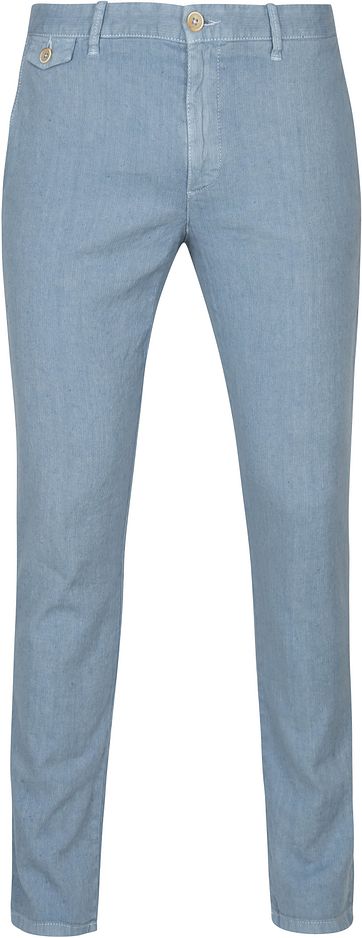 Alberto Rob Chino Linnen Blauw