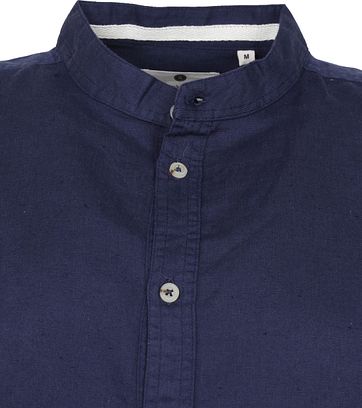 Anerkjendt Hemd Aklukas Indigo Blau