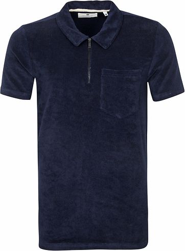 Anerkjendt Polo Shirt Half Zip Akbob Donkerblauw