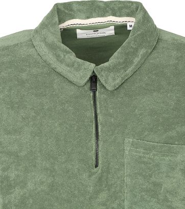 Anerkjendt Polo Shirt Half Zip Akbob Green