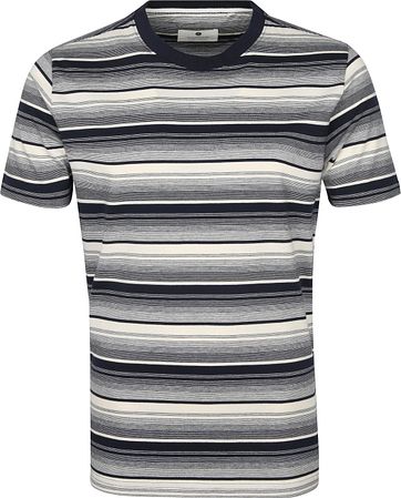 Anerkjendt T-shirt Akrod Strepen Donkerblauw