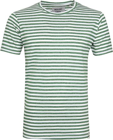 Anerkjendt T Shirt Ralf Strepen Groen anerkjendt kopen in de aanbieding