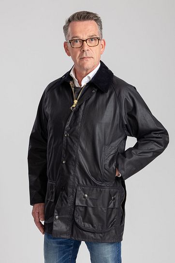 Barbour Beaufort Wachsjacke Dunkelblau