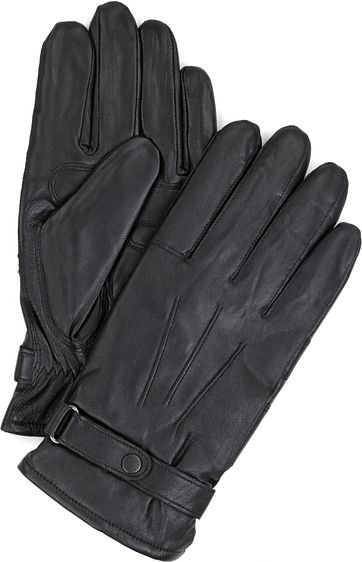 Barbour Gloves Smooth Leather Black