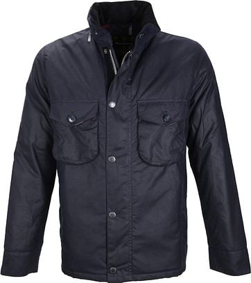 Barbour Netherley Waxjas Navy barbour kopen in de aanbieding