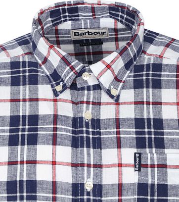 Barbour Overhemd Ruit Donkerblauw