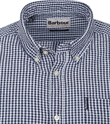 Barbour Overhemd SS Ruit Blauw