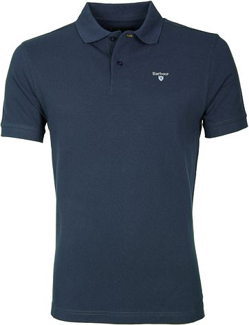 Barbour Poloshirt Uni Blauw