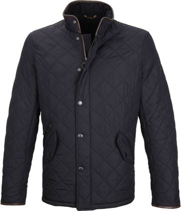 Barbour Quilted Jas Powell Navy - englshtdri