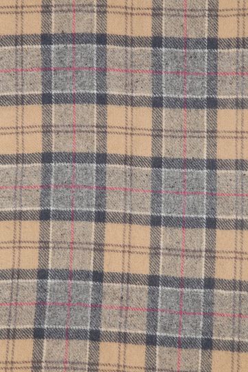 Barbour Schal Tartan Lammwolle Beige