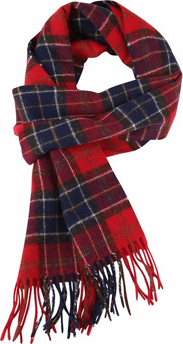 Barbour Sjaal Cardinal Rood